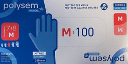 Polysem Nitril Handschoenen - Maat L - Poedervrij - 100 stuks