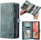 Caseme - vintage 2 in 1 portemonnee hoes - Geschikt voor Samsung Galaxy A72 - Blauw