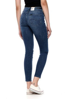 Lee Scarlett Slim Fit Jeans Donkerblauw – Maat W27/L31