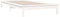 vidaXL - Bedframe - massief - grenenhout - wit - 100x200 - cm