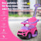 Coast 3-in-1 Loopauto - Duwauto - Afneembare duwstang - Roze - 89×43×84 cm