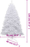 vidaXL - Kunstkerstboom - met - scharnieren - en - sneeuw - 120 - cm