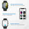 Nuvance - Luxe Smartwatch ZL54 - voor Heren en Dames - Android & IOS - Touchscreen - HD IPS Scherm - IP67 Waterdicht - Zwart