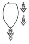 Pieces Medina Set - Ketting + Oorbellen - Gunmetal