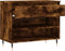 vidaXL - Schoenenkast - 70x36x60 - cm - bewerkt - hout - gerookt - eikenkleurig
