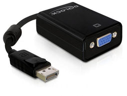 Delock 61848 - DisplayPort naar VGA Beeldscherm Adapter - 1920 x 1080 - Zwart