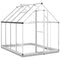 vidaXL - Tuinkas - met - basisframe - 224x169x202 - cm - aluminium - zilverkleurig