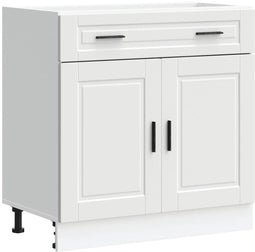 vidaXL - Keuken - onderkast - "Porto" - bewerkt - hout - wit