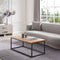 Duurzame Metalen Salontafel - Poedercoating - 90 cm - Industrieel