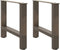 vidaXL - Salontafelpoten - 2 - st - 50x(42-43) - cm - staal - naturel