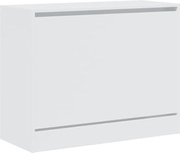 Schoenenkast 80x34x63 cm bewerkt hout wit