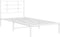 vidaXL - Bedframe - met - hoofdbord - metaal - wit - 90x190 - cm