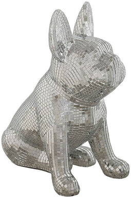 Decoratieve figuren Home ESPRIT Zilverkleurig Hond 28 x 17 x 33 cm