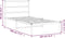 vidaXL - Bedframe - met - hoofdbord - metaal - zwart - 100x190 - cm