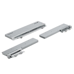 HETTICH 9242240 Top Line L Silent System sluitdemping 3-deurs 50kg, voor schuifdeuren, zilver