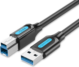 Vention USB 3.0 A Male naar USB B Male kabel - 2 Meter