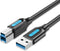 Vention USB 3.0 A Male naar USB B Male kabel - 2 Meter