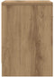 vidaXL - Nachtkastje - met - lade - 39x28x41 - cm - artisanaal - eikenkleurig