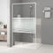 vidaXL - Inloopdouchewand - 115x195 - cm - transparant - ESG-glas - wit