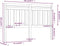 vidaXL - Hoofdbord - 166x4x100 - cm - massief - grenenhout - wit
