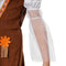 Dressforfun Groovy Hippie Squaw - Meisjeskostuum - Korte jurk met suèdelook vest en franjes - Multicolor