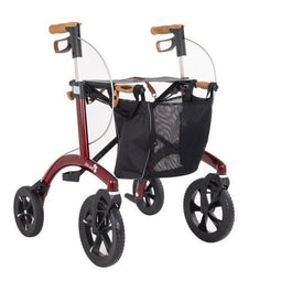 Saljol Allround Rollator - Lichtgewicht 6,4 kg - All-terrain banden - Grijs