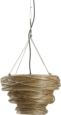 PTMD Renna Hanglamp - 46 x 46 x 28 cm - Rotan - Naturel