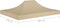 vidaXL - Partytentdak - 270 - g/m² - 4x3 - m - beige