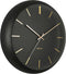 Wandklok Globe - Zwart - Ø40cm