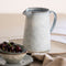 Dutch Rose Organic Waterkan 1.6 Liter - Stoneware Handgemaakt - Blauw