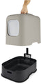 Rotho MyPet Biala - Kattenbak - Modern design met koolstoffilter - Beige & Antraciet