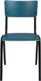 Zuiver Back To School Eetkamerstoel - Matte - Petrol - Set van 4