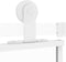 vidaXL - Schuifdeur - 76x205 - cm - gehard - glas - en - aluminium - wit