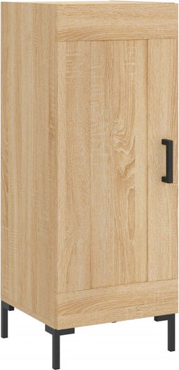 vidaXL - Dressoir - 34,5x34x90 - cm - bewerkt - hout - sonoma - eiken
