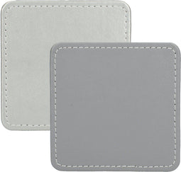 Creative Tops Onderzetters - Onderzetters Kunstleer Set van 4 Stuks - Zilver