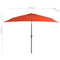 vidaXL - Parasol - met - metalen - paal - 300x200 - cm - terracotta