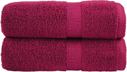 vidaXL - Gastendoekjes - SOLUND - 2 - st - 600 - g/m² - 30x30 - cm - bordeauxrood