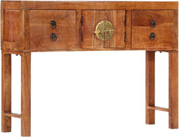 vidaXL - Wandtafel - 120x32x80 - cm - massief - ruw - acaciahout