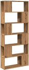 vidaXL - Boekenkast/kamerscherm - 80x24x186 - cm - artisanaal - eikenkleur