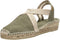 Toni Pons Verdi-V - Dames Espadrilles - Handgemaakt - Groen - Maat 36