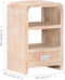 vidaXL - Nachtkastje - 40x30x60 - cm - massief - acaciahout