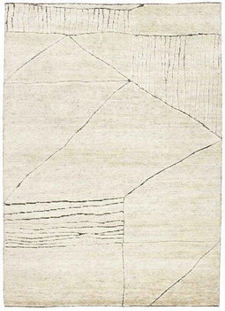 Landscape Fields Naturel 1031 Vloerkleed - 250x350 - Rechthoek - Laagpolig Tapijt - Modern - Beige, Wit