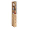 SoBuy NSR13-N - Keukenwagen - 3 Laden - Wood Composite - Naturel/Zwart