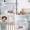 Qwali Babyfoonhouder - Universeel - Verstelbare arm voor babyfooncamera - Wit