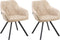 Set van 2 eetkamerstoelen MONEE Beige