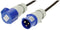 Max Hauri 165376 Stroom Verlengkabel 16 A Blauw, Zwart 25 m H07RN-F 3G 1,5 mm² UV-bestendig, Oliebestendig, Flexibel, Z