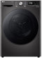 LG RH90V9ZVEN - Warmtepompdroger - 9 kg - 62 dBA - Auto cleaning condensor - Glazen deur met zwarte inleg