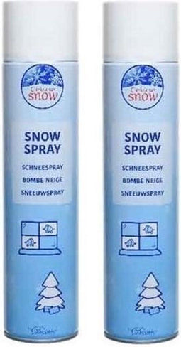 3x stuks grote bus sneeuwspray 600 ml