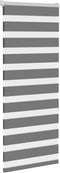 vidaXL - Zebra - rolgordijn - 55x150 - cm - stofbreedte - 50,9 - cm - donkergrijs