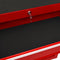 vidaXL - Gereedschapswagen - met - 10 - lades - staal - rood